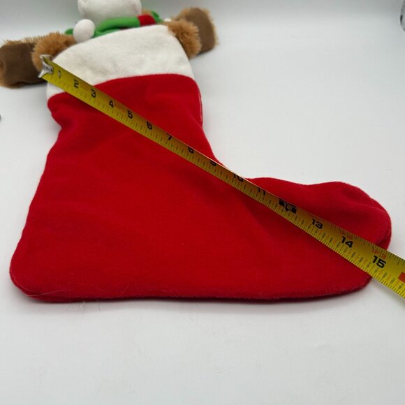 Avon Musical Dog Floppy Eared Christmas Stocking Most Wonderful Time Of The Year - Picture 6 of 9